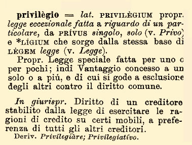 Etymologia Italiana